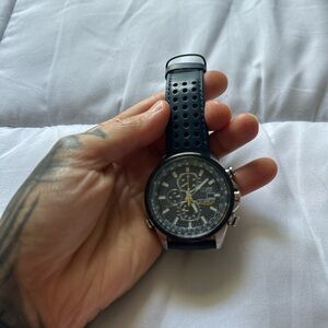 Citizen Blue and yellow Chronograph Watch